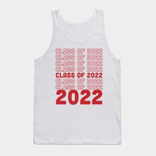 Class of 2022 Graduate Senior Grad Thank You Bag Retro Tank Top